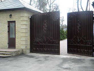 металлические ворота